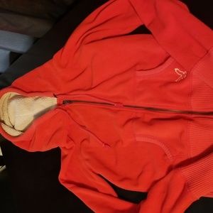 Womens American Eagle zip up fleece hoodie size medium